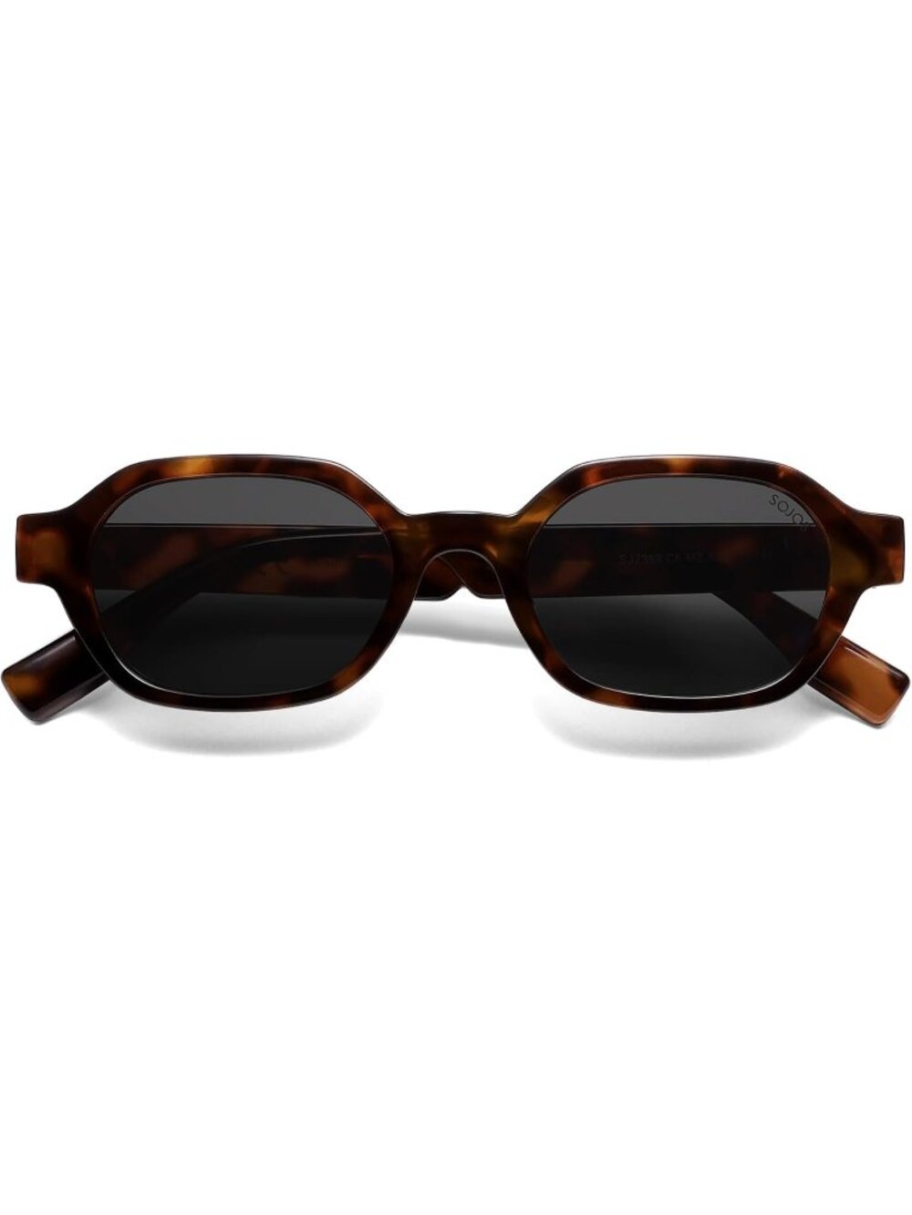 Unisex Demi Carbon Retro Classic Polarized Hexagonal Rectangle Sunglasses
